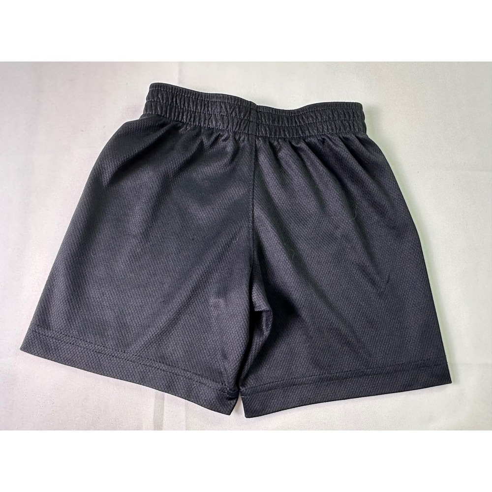 Nike Kids Black Shorts Athletic Neon Yellow Logo Basketball Soccer‎ Size S 3-4Y - Picture 4 of 8